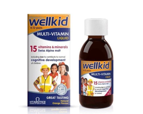 Wellkid мультивитаминный сироп для детей Vitabiotics